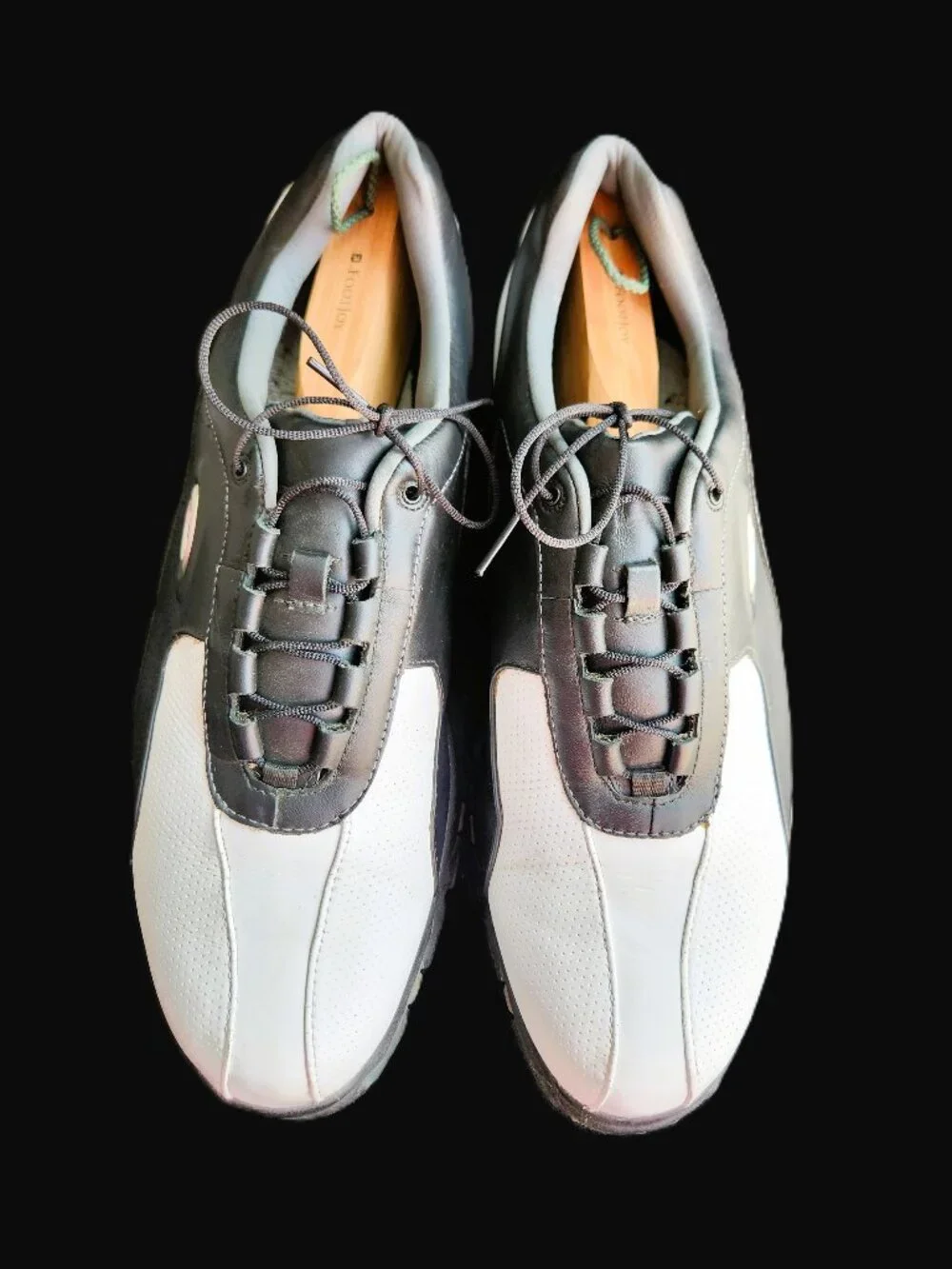Men's Leather Oakley Golf Shoes Black and White Size 13